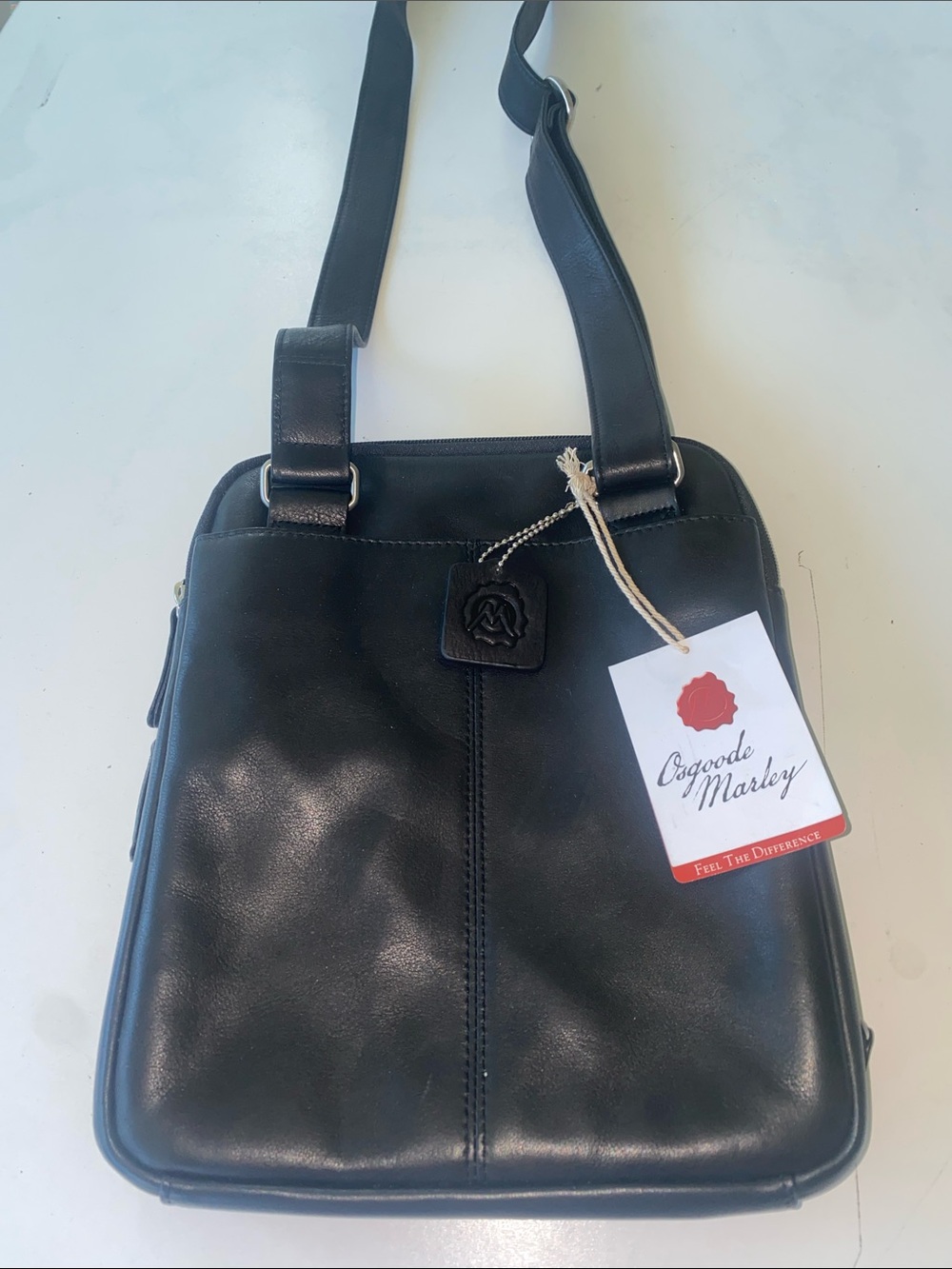 NWT Osgoode Charles Crossbody Organizer Genuine Leather Bag $195